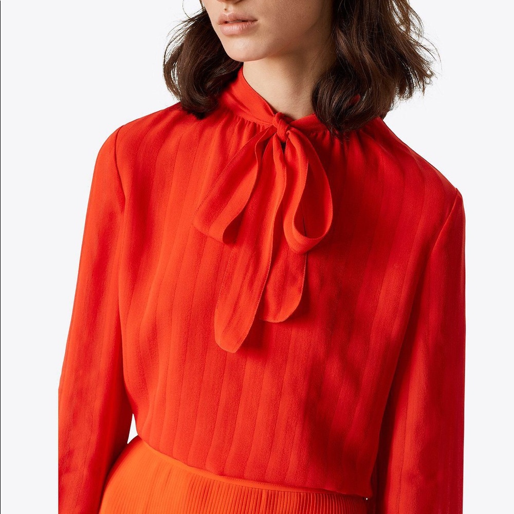 Tory Burch Emma bow blouse